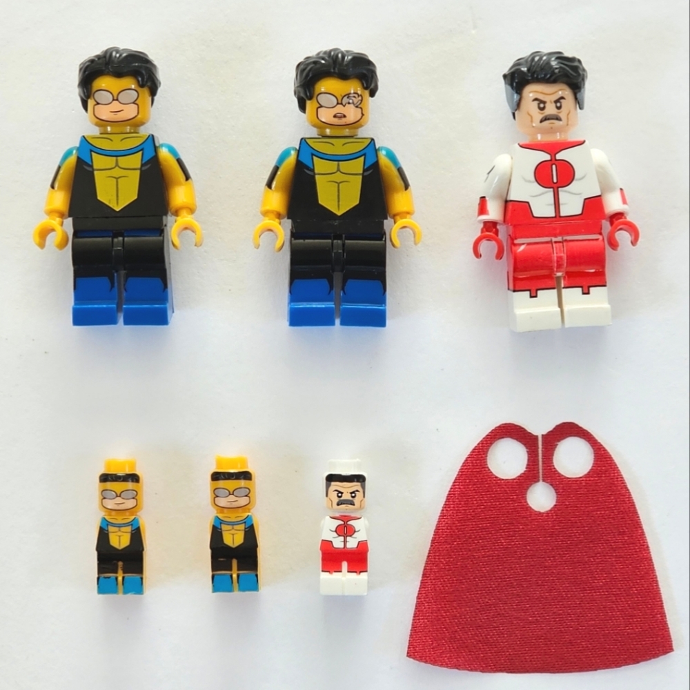 Lot of 3 Lego Compatible Image Invincible & Omniman minifigures